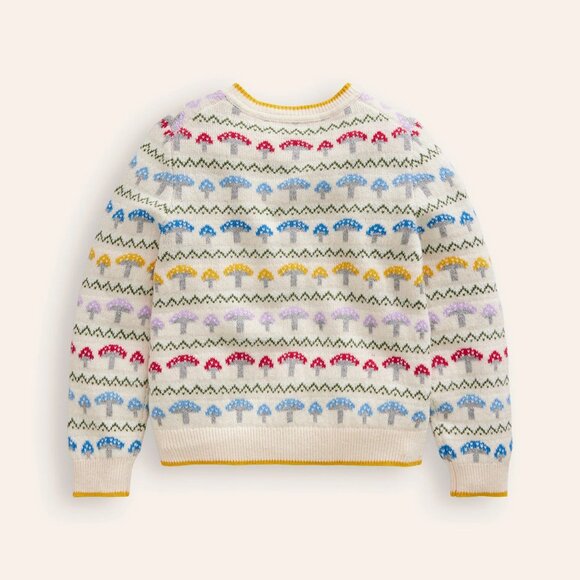 NWT Mini Boden Edie Fair Isle Cardigan - Picture 2 of 9